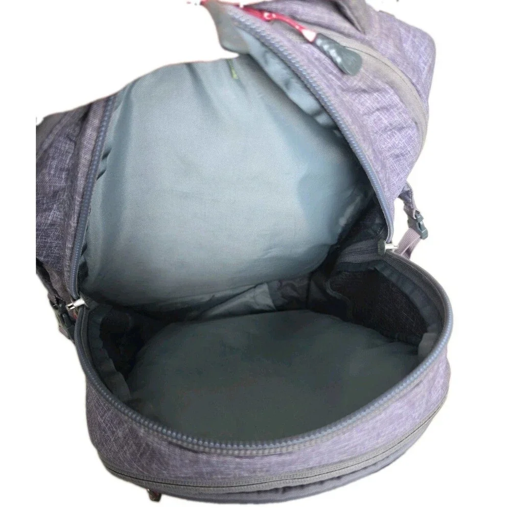 North Face Surge Laptop Backpack Rabbit Grey Heather/Cerise